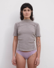 Baserange AW26 - Omato 3/4 Tee Shirt - Elie grey
