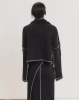 Baserange PF25 - Brig Skirt - Ribbed Organic Cotton Jersey - Black