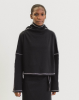 Baserange PF25 - Camer Turtleneck - Organic Cotton Rib - Black