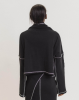 Baserange PF25 - Camer Turtleneck - Organic Cotton Rib - Black
