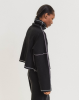 Baserange PF25 - Camer Turtleneck - Organic Cotton Rib - Black