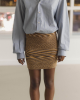 Baserange PF25 - Flute Skirt - Viscose knit - Brown melange