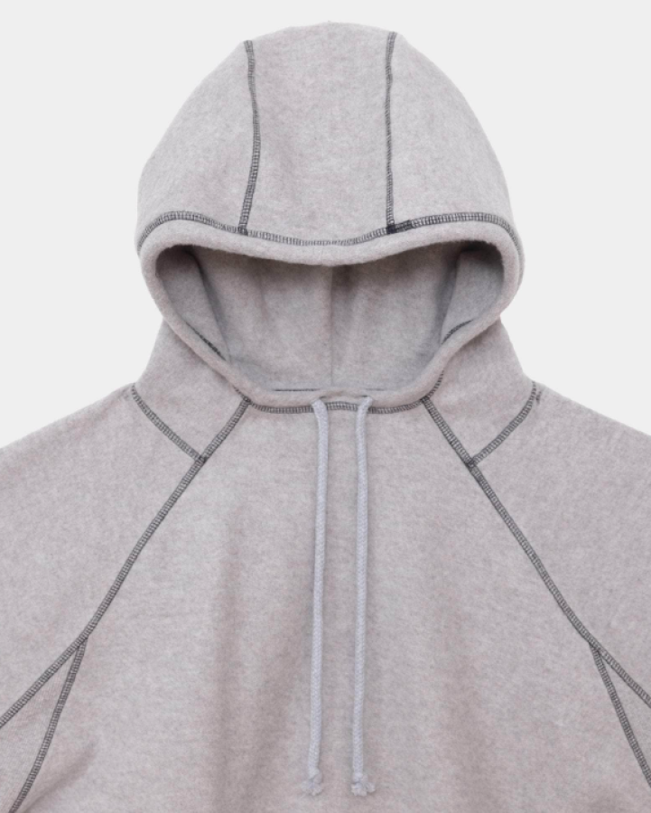 Baserange PF25 - Fold Hoodie - Recycled Cotton - Grey Melange