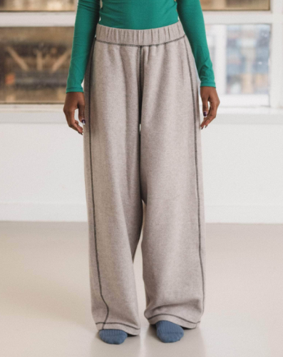 Baserange PF25 - Fold Sweatpants - Recycled Cotton - Grey melange