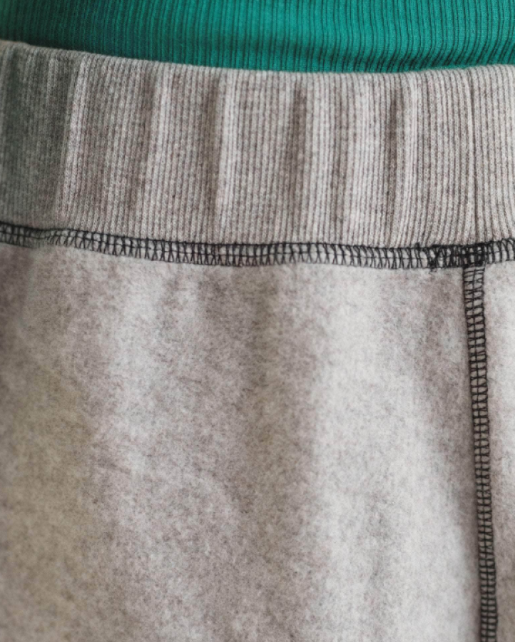 Baserange PF25 - Fold Sweatpants - Recycled Cotton - Grey melange
