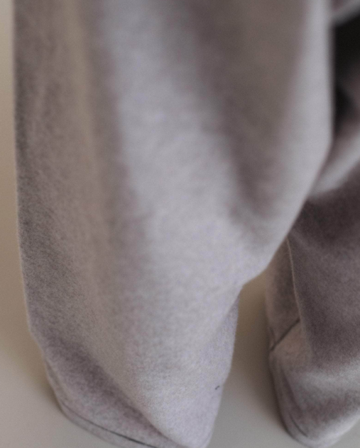 Baserange PF25 - Fold Sweatpants - Recycled Cotton - Grey melange