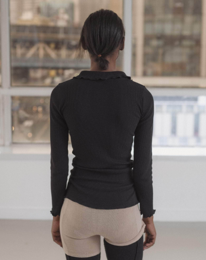 Baserange PF25 - Iso Shirt - Recycled Cotton Rib - black