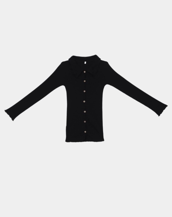 Baserange PF25 - Iso Shirt - Recycled Cotton Rib - black