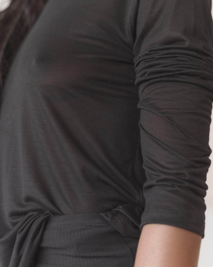 Baserange PF25 - Long Sleeve Tee - Bamboo Lyocell - Black