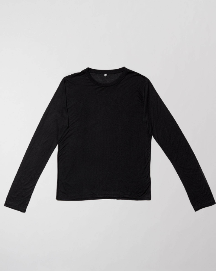 Baserange PF25 - Long Sleeve Tee - Bamboo Lyocell - Black
