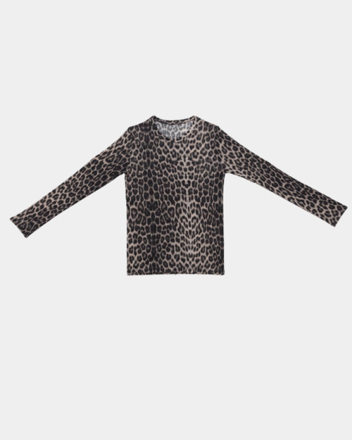 Baserange PF25 - Long Sleeve Tee - Circulose Jersey - Leopard