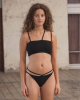 Baserange PF25 - Nida Bra - Fine Organic Cotton Rib - Black