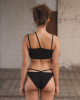 Baserange PF25 - Nida Bra - Fine Organic Cotton Rib - Black
