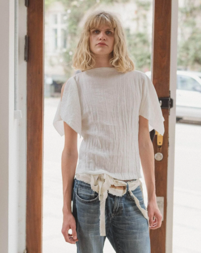 Baserange SS25 - Folio top - Undyed