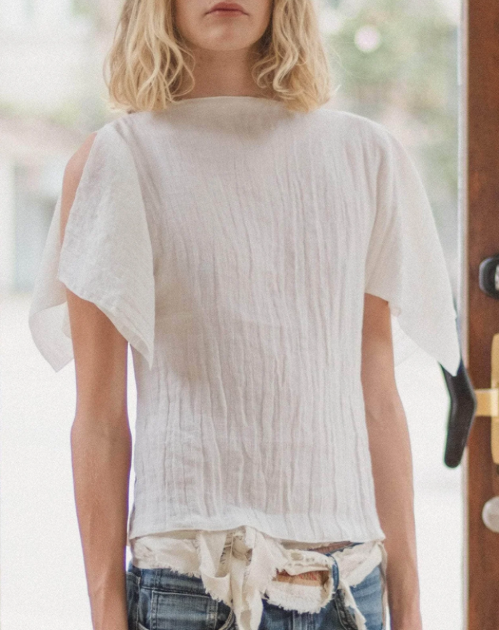 Baserange SS25 - Folio top - Undyed