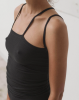 Baserange SS25 - Nida tank - Fine Organic Cotton - Black