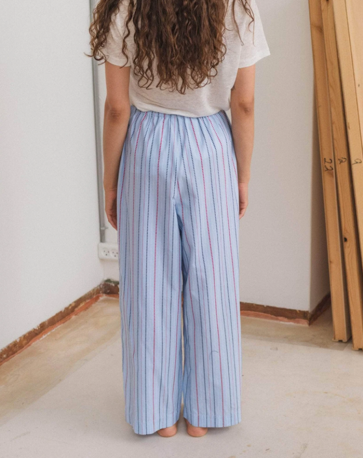 Baserange SS25 - Ole pants - Matrix stripe