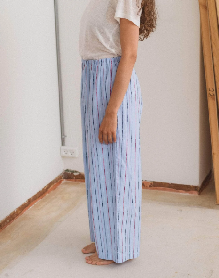 Baserange SS25 - Ole pants - Matrix stripe