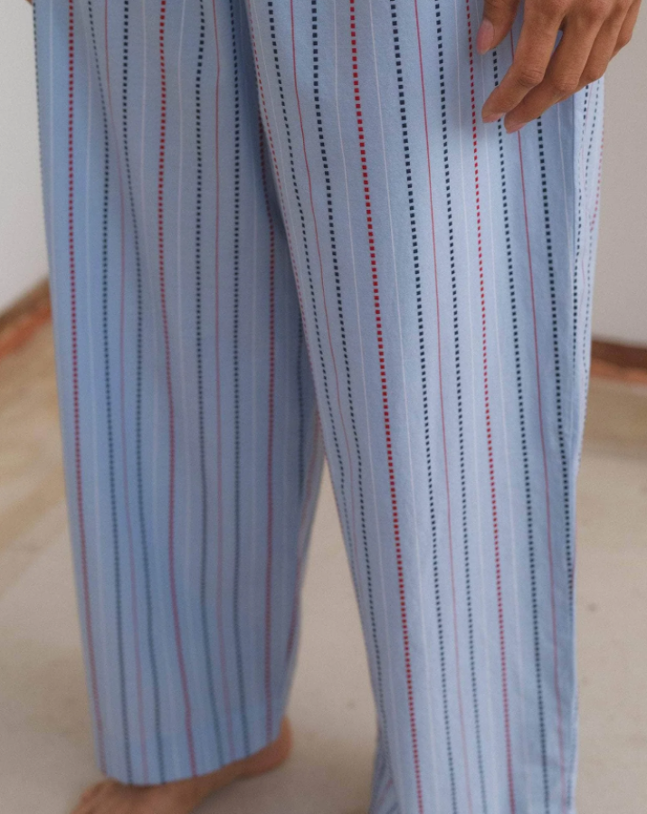 Baserange SS25 - Ole pants - Matrix stripe