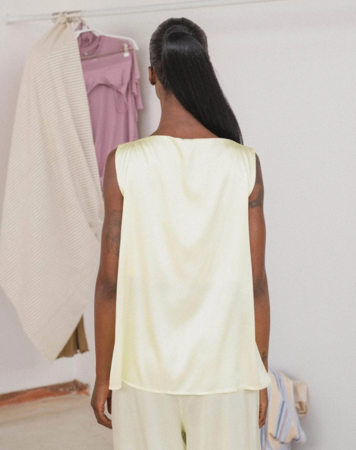 Baserange SS25 - Sepia top - Lime green