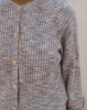 Baserange SS25 - Soar cardigan - Grey melange