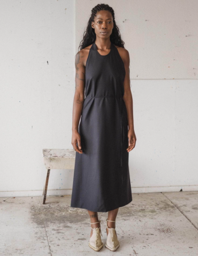 Baserange SS26 - Apron dress - Black