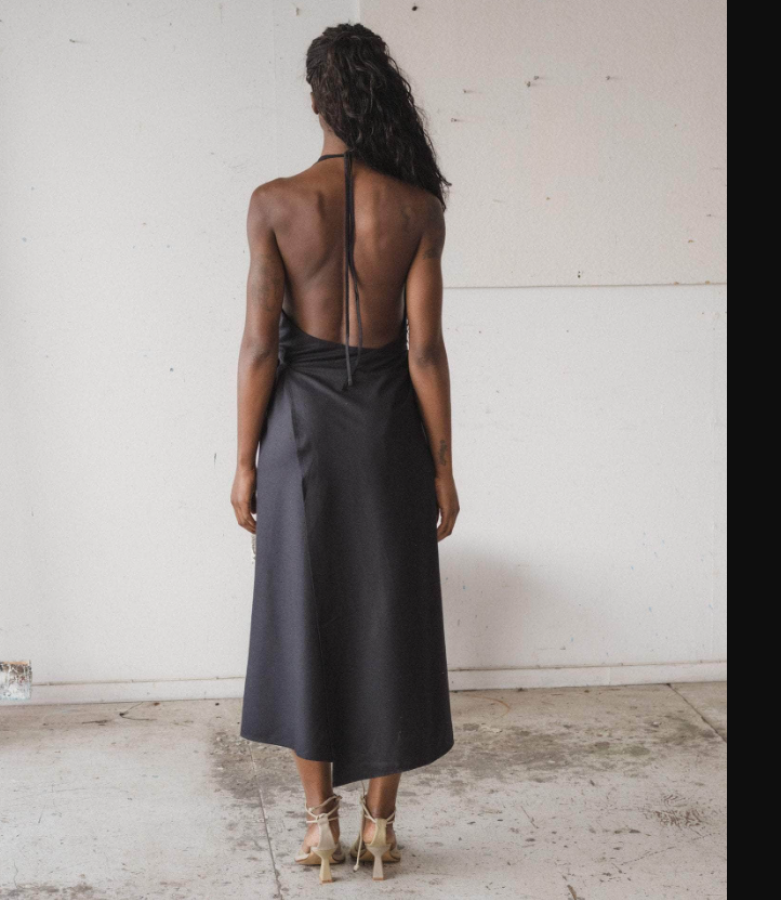 Baserange SS26 - Apron dress - Black