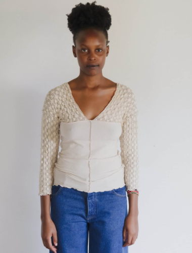 Baserange SS26 - Nehru long sleeve tee - Dylan baige