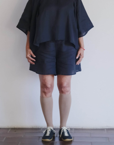 Baserange SS26 - Ori Shorts - Fine Linen - Gerard navy