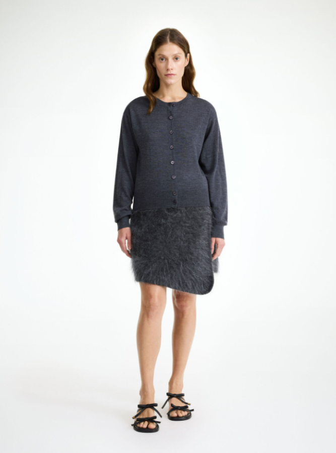 By Malene Birger AW 24 - Krissah mini skirt - Jet grey