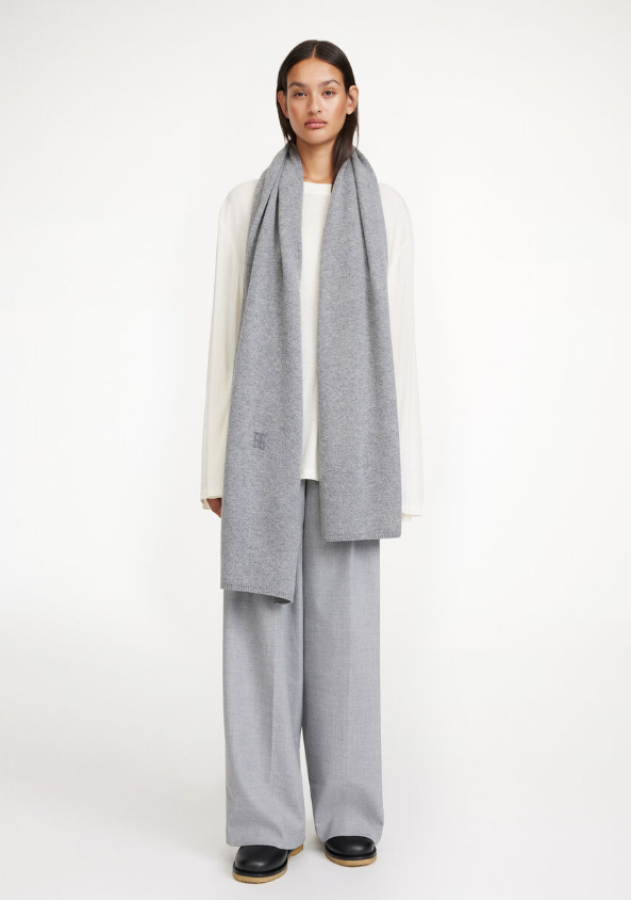 By Malene Birger AW24 - Jackla scarf - Grey melange