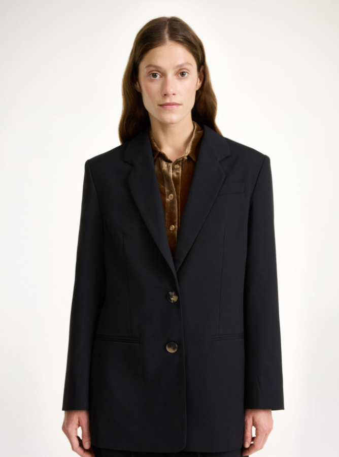 By Malene Birger AW24 - Ophie single-breasted blazer - Black