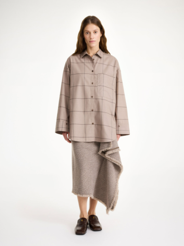 By Malene Birger AW24 - Derris cotton shirt - Autumn check