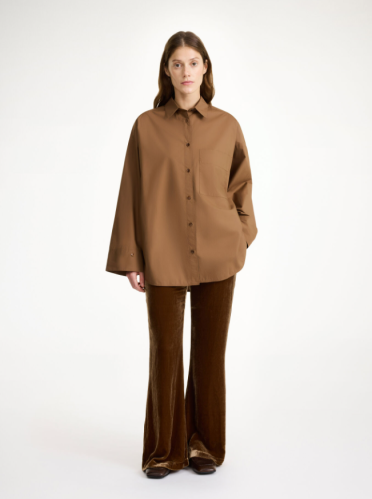 By Malene Birger AW24 - Derris organic cotton shirt - Bison