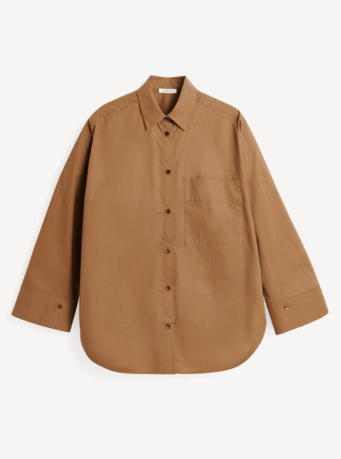 By Malene Birger AW24 - Derris organic cotton shirt - Bison