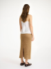 By Malene Birger AW24 - Estille midi skirt - Tobacco brown