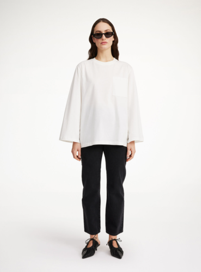 By Malene Birger AW24 - Fayeh LS cotton - soft white