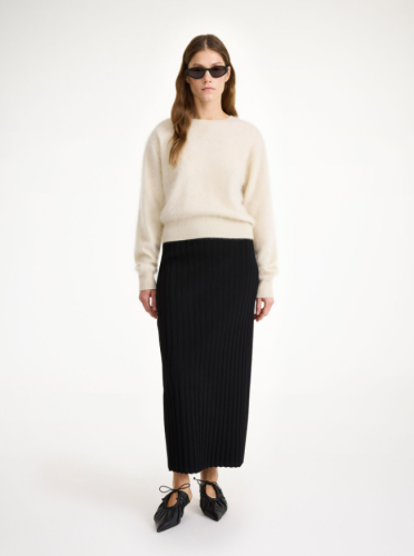 By Malene Birger AW24 - Fiemme midi skirt - black