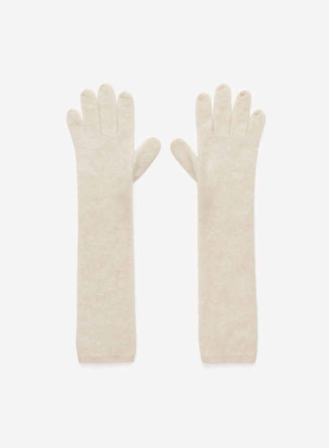 By Malene Birger AW24 - Guanta cashmere gloves - Oyster Gray