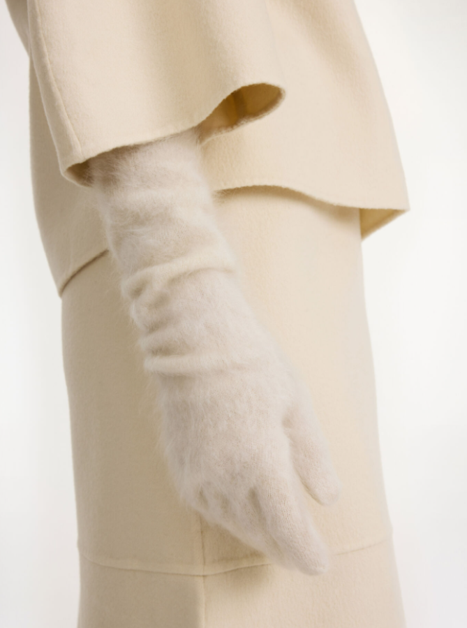 By Malene Birger AW24 - Guanta cashmere gloves - Oyster Gray