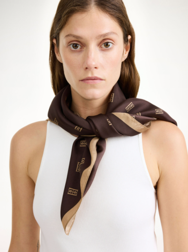 By Malene Birger AW24 - Monnas silk scarf - Shale