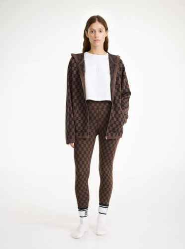 By Malene Birger AW24 - Polene atheletic leggings - Dark Mahogany