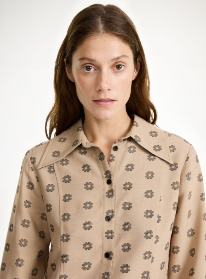 By Malene Birger AW24 - Rosiannas shirt - Graphic flower