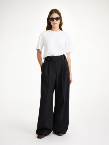 By Malene Birger AW24 - Taal high-waisted trousers - Black