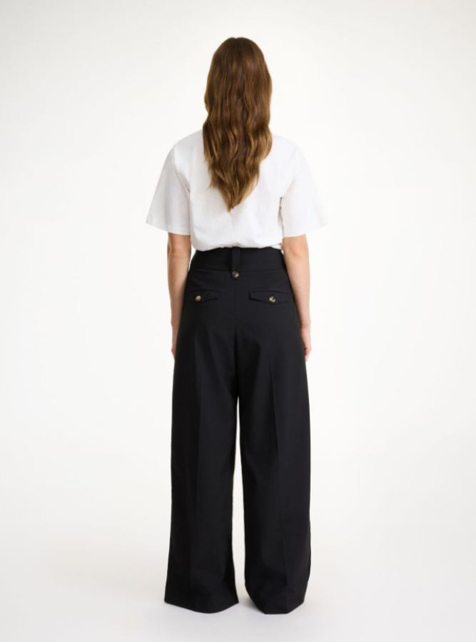 By Malene Birger AW24 - Taal high-waisted trousers - Black