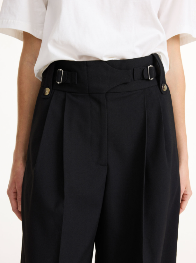 By Malene Birger AW24 - Taal high-waisted trousers - Black