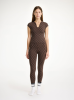 By Malene Birger AW24 - Venazia athletic top - Dark Mahogany