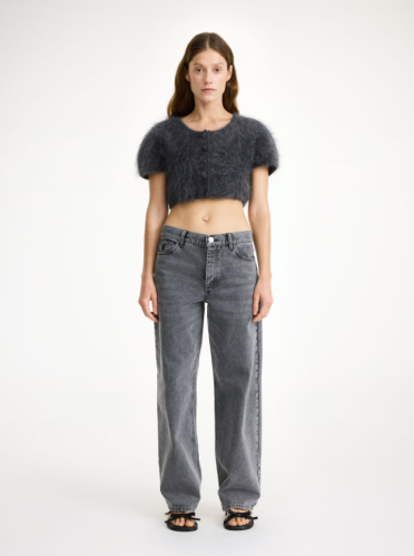 By Malene Birger AW24 - Zhara top - JET GREY