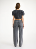 By Malene Birger AW24 - Zhara top - JET GREY