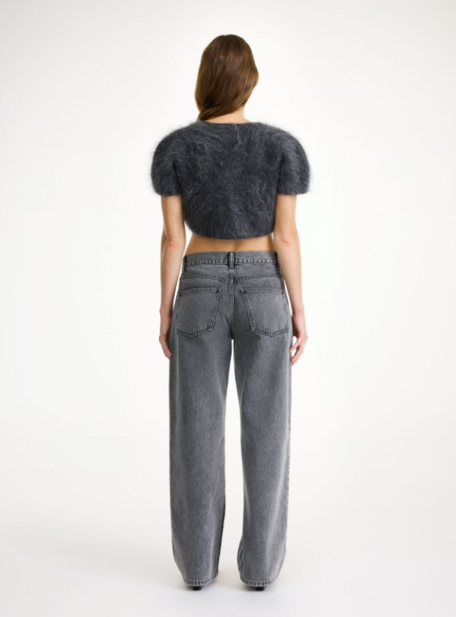 By Malene Birger AW24 - Zhara top - JET GREY